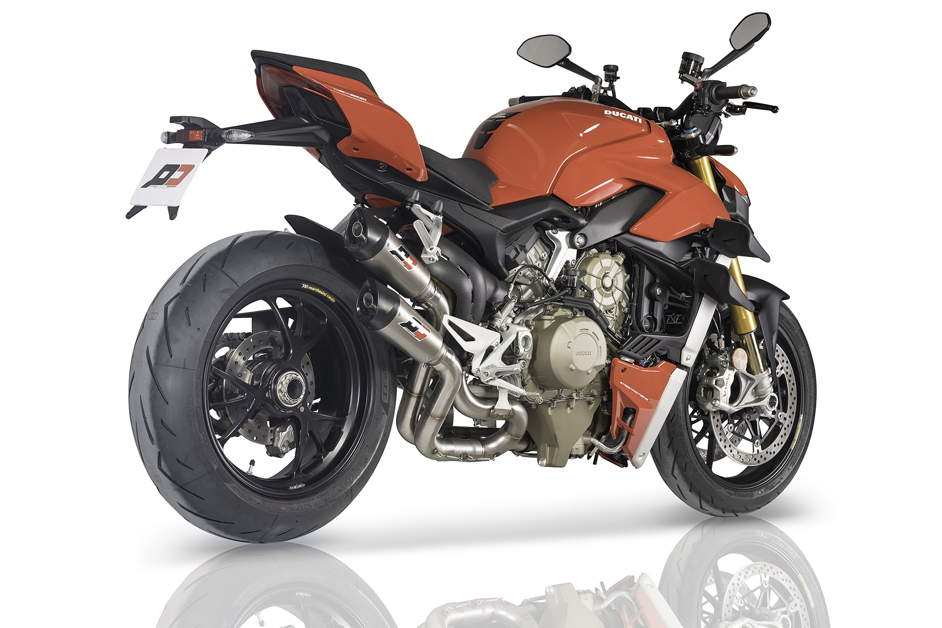 QD Exhaust Twin GUNSHOT Exhaust for the Ducati Streetfighter V4 S 2020 2021 Euro4